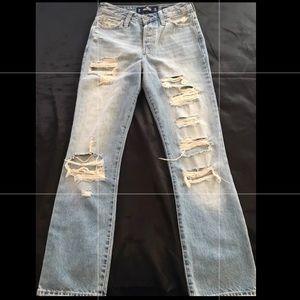 Hollister HighRise Vintage StraightAnkle Size 0R